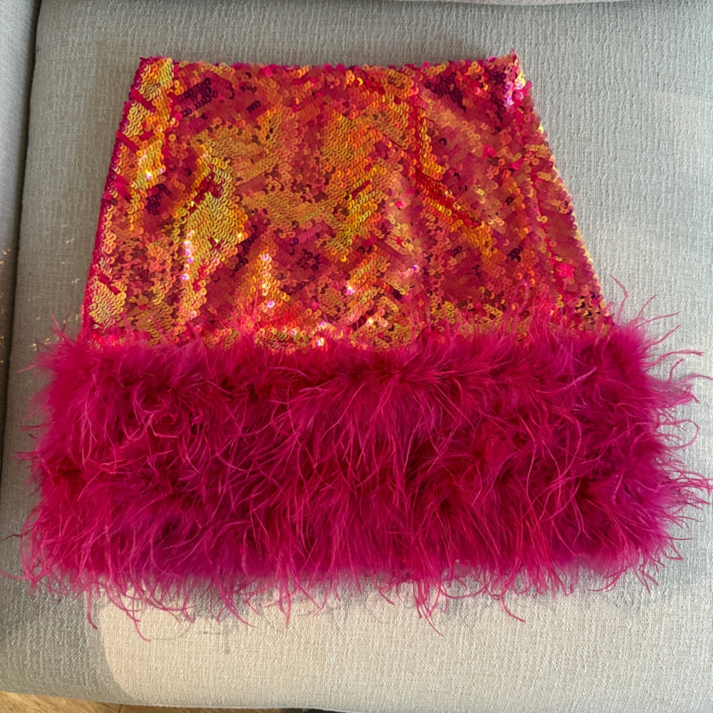 Nadine Merabi Roxy Pink Skirt